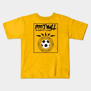 Football - Soccer In Unity Black Kids T-Shirt